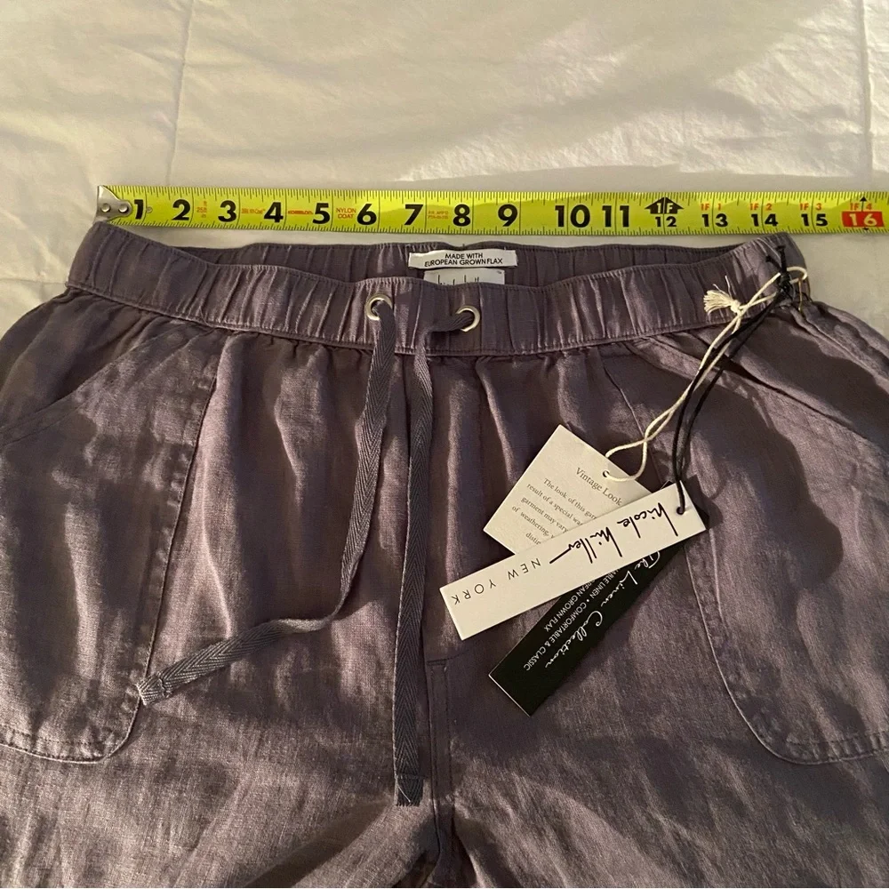 Linen Joggers with Cargo Pockets - Picture 9 of 9